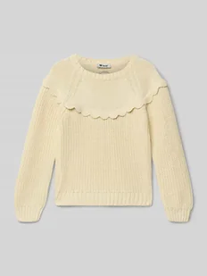 Sweter o kroju regular fit z imitacji dzianiny - Swetry dla dziewczynek - miniaturka - grafika 1