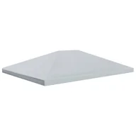 Altany ogrodowe - vidaXL Zadaszenie altany ogrodowej 310 g/m 4 x 3 m szare 44787 - miniaturka - grafika 1