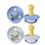 Smoczki uspokajające - BIBS 2 - Pack Sky Blue & Baby Blue m Smoczek Uspokajający Kauczuk Hevea - miniaturka - grafika 1