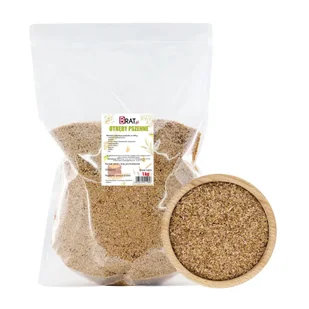 Otręby pszenne 1kg - Płatki śniadaniowe i musli - miniaturka - grafika 1