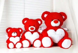 DUŻY WIELKI MIŚ na prezent Valentino 110 cm - Maskotki i pluszaki - miniaturka - grafika 1