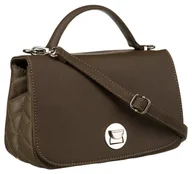 Torebki damskie - Stylowa torebka listonoszka w kolorze khaki z zapięciem obrotowym - David Jones - miniaturka - grafika 1