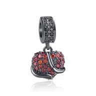 Wisiorki - Zawieszka SREBRO 925 Charms koralik do PANDORA Wąż oplatający Serce - miniaturka - grafika 1