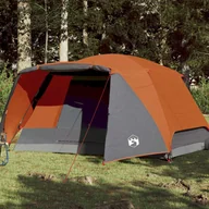 Namioty i tipi dla dzieci - The Living Store Namiot z przedsionkiem - 4-os. - pomarańczowy - wodoszczelny - Namiot - miniaturka - grafika 1