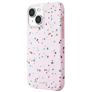 Uniq etui Coehl Terrazzo iPhone 13 6,1" różowy/blush pink Uni000537 - Etui i futerały do telefonów - miniaturka - grafika 1