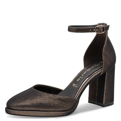 Tamaris Damskie czółenka z paskiem 1-22463-45, Copper Glam, 39 EU