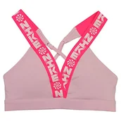 Biustonosze - Nike Damski biustonosz Indy Plng Icon Clash różowy Różowa pianka/Hyper Pink/Pink Foa XS - miniaturka - grafika 1