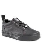 Buty dla dziewczynek - Vans Tenisówki Uy Old Skool Elastic LAce VN0A3QPGV0F1M Czarny - miniaturka - grafika 1