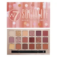 Cienie do powiek - W7 SOCIALITE paleta prasowanych pigmentów 17.0 g - miniaturka - grafika 1
