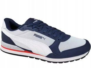 Puma St Runner Mesh 384640 22 Jogger Racer Buty Męskie Szare Granatowe - Buty sportowe męskie - miniaturka - grafika 1