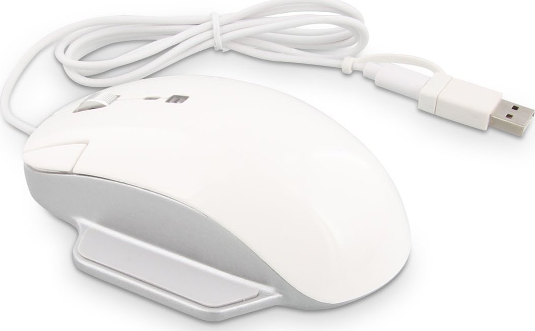 LMP LMP Elite Pro Mouse USB-C/ USB-A white/silver