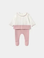 Komplety dla niemowląt - Mayoral Komplet bluzka i półśpiochy 1587 Różowy Regular Fit - miniaturka - grafika 1
