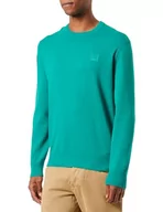 Swetry męskie - BOSS kanovano sweter męski, Dark Green303, L - miniaturka - grafika 1