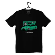 Odzież do sportów motorowych - Czarny T-shirt LEXUS IS Sportcross zielony-3XL - miniaturka - grafika 1