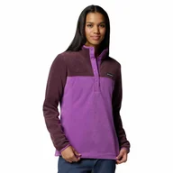 Bluzy damskie - Damska bluza polarowa Columbia Benton Springs 1/2 Snap Pullover Fleece II razzle/moonvis - L - miniaturka - grafika 1