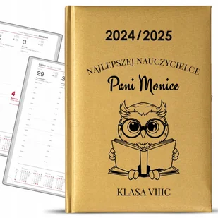 Kalendarz Nauczycielski 24\25 Złoty Najlepszej Nauczycielce Imię KREATOR - Kalendarze Kalendarz Nauczycielski 24\25 Złoty Najlepszej Nauczycielce Imię KREATOR - Kalendarze - miniaturka - grafika 1