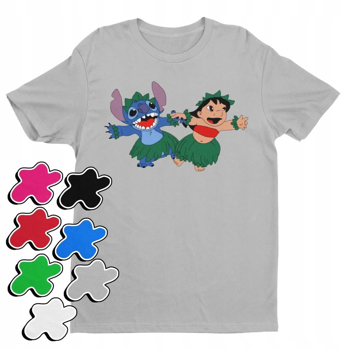 Koszulka T-Shirt Dziecięca Z Nadrukiem Duży Wybór Lilo Stitch -M 134-140