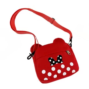Plecak dla przedszkolaka dziewczynki czerwony Emes Myszka Minnie dwukomorowy - Plecaki szkolne i tornistry - miniaturka - grafika 1