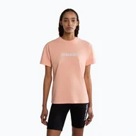 Koszulki i topy damskie - Koszulka damska Napapijri S-Box pink salmon - miniaturka - grafika 1
