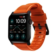 Akcesoria do smartwatchy - NOMAD - Rugged Band - Wytrzymały Pasek do Apple Watch 45 / 49 mm, Pomarańczowy, Czarny - miniaturka - grafika 1