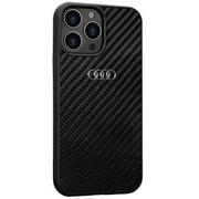 Etui i futerały do telefonów - Etui AUDI Carbon Fiber do Apple iPhone 13/13 Pro Czarny - miniaturka - grafika 1