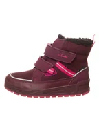 Botki damskie - Clarks Botki zimowe "Jumper Jump" w kolorze fioletowym - miniaturka - grafika 1