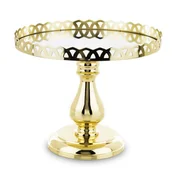 Świeczniki - Art pol Patera dekoracyjna metalowa złota 25,5x25,5x21 142292 142292 - miniaturka - grafika 1