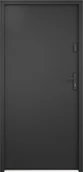 Drzwi zewnętrzne - Drzwi stalowe zewnętrzne wejściowe Dual czarne plus Grand 80 prawe - miniaturka - grafika 1