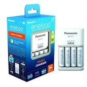 Ładowarki i akumulatory - Ładowarka Panasonic Eneloop SMART Charger + 4x AA ENELOOP 2000 mAh/K-KJ17MCD40E -  Raty - miniaturka - grafika 1