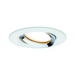 Paulmann Zest OW Nova Plus Coin ści IP65 okr wychLED 1x6,8W 633lm 2700K Biały-mat chr/alu 93685 - Oprawy, klosze i abażury - miniaturka - grafika 1