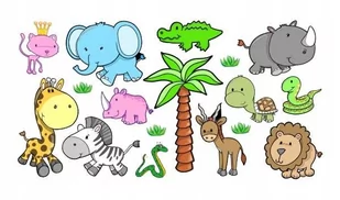Naklejki ścienne dla dzieci mat Safari 3 zestaw, 200x100 cm - Naklejki na ścianę Naklejki ścienne dla dzieci mat Safari 3 zestaw, 200x100 cm - Naklejki na ścianę - miniaturka - grafika 1
