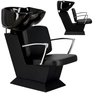 Myjnia myjka fryzjerska barberska Reni do salonu fryzjerskiego barberskiego ruchoma ceramiczna misa armatura bateria słuchawka - Myjki fryzjerskie - miniaturka - grafika 1