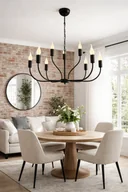 Lampy sufitowe - Lampa wisząca NORDLYN nowoczesny żyrandol w stylu skandynawskim - miniaturka - grafika 1