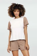 Piżamy damskie - Damska piżama, beżowa, Dkaren - miniaturka - grafika 1