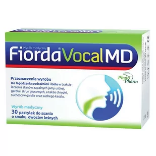Fiorda Vocal MD o smaku owoców leśnych x30 pastylek do ssania - Przeziębienie i grypa - miniaturka - grafika 1