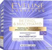 Kremy do twarzy - Eveline Cosmetics - Retinol & Nicynamid - Skoncentrowany krem multiodżywczy 70+ Na dzień - SPF20 - 50 ml - miniaturka - grafika 1