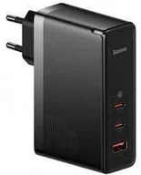 Ładowarki do telefonów - MOBILE CHARGER WALL 140W/1M BLACK CCGP100201 BASEUS - miniaturka - grafika 1