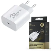 Ładowarki do telefonów - Szybka Ładowarka Sieciowa USB-C TYP C 20W Extralink Smart Life - miniaturka - grafika 1