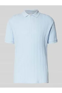Koszulka polo o kroju slim fit z fakturowanym wzorem model JADEN - Selected Homme - Koszulki męskie - miniaturka - grafika 1