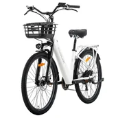 Rowery elektryczne - CYSUM X-city Electric Bike 250W Motor 48V 10 4Ah Battery 26*1 95 inch Tires 25km/h Max Speed 80km Range Mechanical Disc B - miniaturka - grafika 1