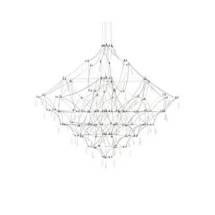 KingHome Lampa wisząca CONSTELATION 100 - LED, stal szczotkowana KH.13546 - Lampy sufitowe - miniaturka - grafika 1