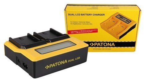Ładowarka do aparatu Patona Patona podwójna ładowarka USB Dual LCD do Canon LPE6 LP-E6