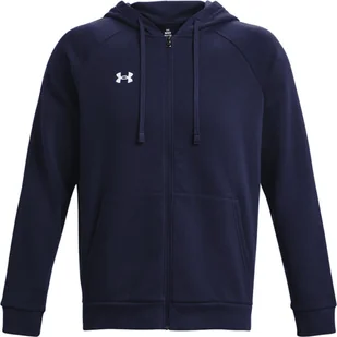 Bluza męska Under Armour Rival Fleece FZ Hoodie granatowa 1379767 410-S - Bluzy męskie - miniaturka - grafika 1