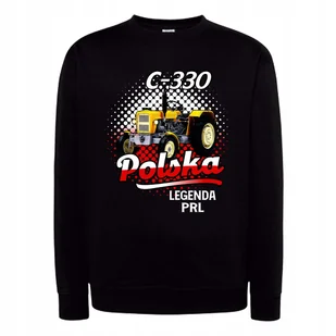 Bluza bez kaptura męska z nadrukiem C-330 ŻÓŁTY TRAKTOR legenda PRL M - Bluzy męskie - miniaturka - grafika 1