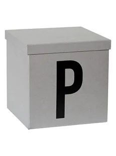 STORE IT Skrzynia "P" w kolorze szarym do przechowywania - 30 x 30 x 30 cm - Pudła i pojemniki do przechowywania - miniaturka - grafika 1