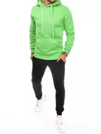 Dresy męskie - Dres męski zielono-czarny Dstreet AX0646-M - miniaturka - grafika 1