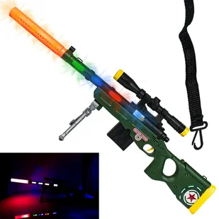 Karabin snajperski zabawka karabin dla dzieci duży na baterie - Zabawki militarne - miniaturka - grafika 1