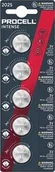 Baterie i akcesoria - Duracell Duracell Batterie Procell - CR2025 Intense Lithium 5er Blis - miniaturka - grafika 1