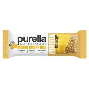 Superfoods baton proteinowy mango crispy rice - słodycze lub przekąska - Batoniki - miniaturka - grafika 1