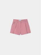Spodenki damskie - Mayoral Szorty materiałowe 6266 Różowy Regular Fit - miniaturka - grafika 1